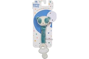 Gipsy Peluche - Accroche-tétine Bamboo Panda - 13 cm s/Carte
