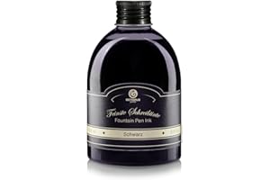 OCTOPUS FLUIDS Octopus Encre de stylo-plume en bouteille pratique, encre pour stylo-plume, encre de stylo-plume, encre de calligraphie en Noir 250ml