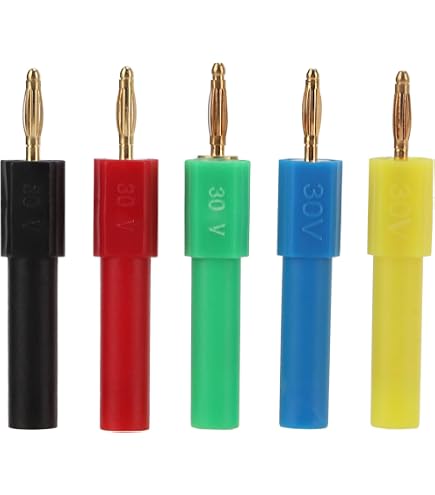 FUNOMOCYA 20 Paar Vergoldete Bananenstecker 2,0 Mm – Für Batterie, ESC, Motor, DIY-Projekte, Geringer Widerstand