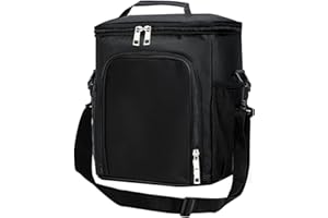 URYXERY Bolsa Térmica Porta Alimentos 8,7 L para Trabajo, Oficina y Picnic, Bolso Frío Aislado Tipo Nevera Portátil con Correa Ajustable, Bolsa Comida Trabajo Pequeña para Almuerzo y Snacks