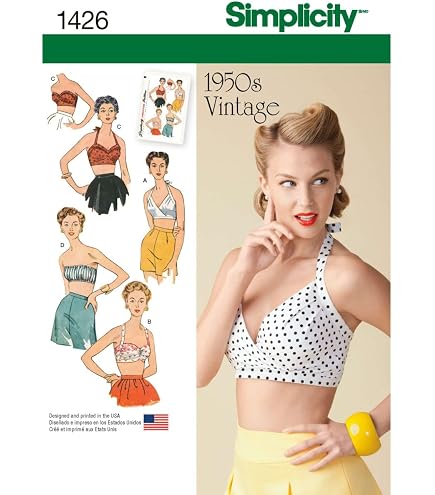 Simplicity Vintage 1940s Women's Apron Sewing Pattern Kit - Sizes S-L With Multiple Styles