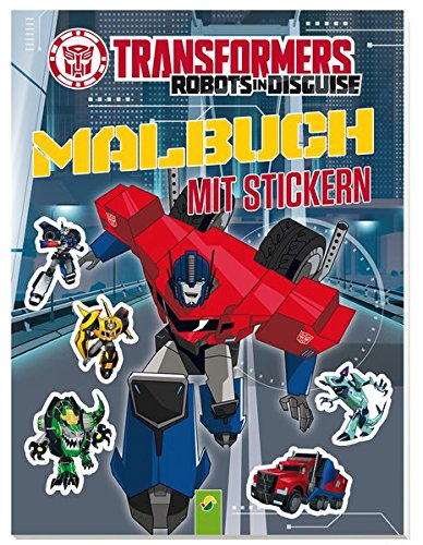 Preisvergleich Produktbild Transformers Malbuch mit Stickern: Mit 40 Stickern