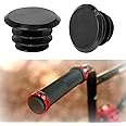 2 Pcs Safety Bicycle Handlebar Covers – Locking Plastic End Plugs with Grip for Enhanced Cycling Safety