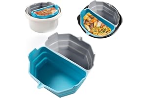 Wondsea 2 Stück Trennfutter für Schongarer,Silicone Slow Cooker Liner, Slow Cooker Divider Liner fit 6 QT Crockpot,hitzebeständig für Urlaub,Catering,Partys,Home Dinner