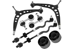 TEILEX Germany Kit Bracci di Sospensione Anteriore Compatibile per BMW 3 E36, 4 Count, Nero, Acciaio, Specifico per il Veicolo, Front