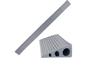 Dokeno Rampa progowa 90 x 6 x 2 cm, profil przejściowy, samoprzylepna, silikonowa rampa progowa, rampa dla wózków inwalidzkich, do łazienki, wózka inwalidzkiego, wózka dziecięcego, chodzika lub (kolor