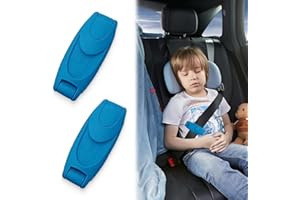 KSJEHW 2 Stück Sicherheitsgurt-Schnalle für Auto, verstellbare Sicherheitsgurt-Schnalle, universell für Kinder und Erwachsene(blau)