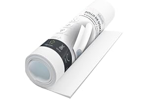 BIBODU Rotolo di Gomma Eva Bianco 2mm di Spessore | Dimensioni Fogli 150cm x 32cm, Densità 80 kg/m3 | Eva Foam per Creazioni DIY, Foam Cosplay, Halloween | Adatto Bambini e Bambine