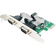 Carte PCI Express 2 Ports Série RS232 DB9 - Adaptateur Série Pour PC