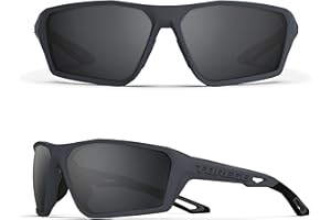 TOREGE Occhiali da sole sportivi polarizzati per Uomo Donna Donna Tiro Ciclismo Corsa Golf Occhiali da sole da pesca Lenti durevoli