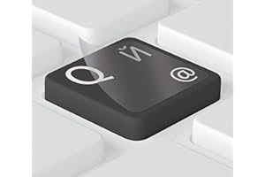 Keystickers® | Russische Aufkleber für PC/Laptop & Notebook Tastaturen 14x14mm, transparent mit mattem Schutzlack, Farbe Silber | русские наклейки на клавиатуру | Russian Keyboard Stickers