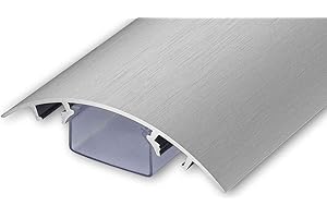 ALUNOVO TV Diseño Canal de Cables Acero Inoxidable Cepillado en Diferentes Longitudes (Longitud: 40cm)