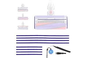 ‎WYWY.WIDE 8 Stück Weiche Plüschstreifen für Dyson V6 V7 V8 V10 V11 V12 V15 DC58 DC59 DC62 DC72 DC74 Staubsauger Zubehör, Weiche Ersatzteile, 4 Lange (23 cm), 4 Kurze (11,5 cm)