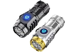Yolimok Three-Eyed Monster| - Three-Eyed Monster Mini Flashlight Rechargeable, Three-Eyed Monster Mini Flash Super Power Flashlight, Mini Compact Torch Flashlights High Lumens Waterproof (2pcs)