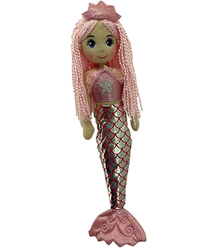 Selina Pearl Meerjungfrau Fee - 40 Cm Plüschpuppe Mit Glitzer-Flügeln