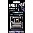 Braun Series 3 Electric Shaver Replacement Foil and Cutter, Maintain Peak Performance, Compatible With Old Generation Series 3 & Series 1, 30B, Black