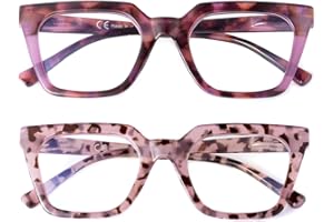 SKYWAY Übergroße Blaulichtfilter Brille Damen Herren,Stilvolle Retro Quadratische Computerbrille Blaulicht Brille Ohne Stärke,Blendschutz/UV-Schutz