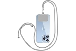Drucilla Tour de Cou Telephone Universelle Cordon Telephone Collier Longe Réglable, Lanières de Téléphone en Bandoulière Portable avec Patchs pour Cou et Poignet pour Téléphone et Porte-clés