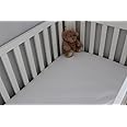 White Cot Bed 100% Cotton Flannelette Flat Sheet 100 x 150 cm - 2 Pack