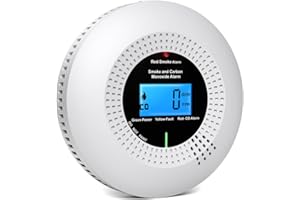 PHYSEN WiFi Detector de Humo y Monóxido de Carbono, Certificación Estándar EN14604 & EN50291