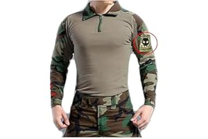 ATAIRSOFT männer BDU Combat Langarm Tarnhemd Mit Ellbogenschutz Schutz für Militärische Armee Airsoft