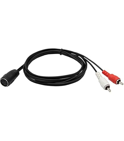 Cavo DIN 5 Pin Maschio/2 X RCA Maschi 1,2 M-play