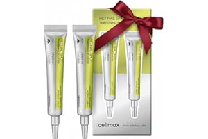Lot de 2 celimax The Vita A Retinal Shot Raffermissant | avec rétine 0,1%, matryxyl 3%, minimiseur de pores, rides et ridules, peau plus ferme, 2 x 15 ml | Coffret booster