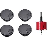 kabeldurchführung Schreibtisch,Kabelführung zum Eindrücken,4 Stück Tischdurchführung 60mm,Kabelloch für Schreibtisch mit Loch