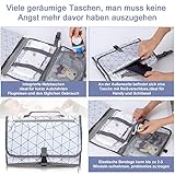 GHB Tragbare Wickelunterlage Wickeltisch für unterwegs Wickelauflage Wasserdicht und langlebig,Bestes Geschenk für Baby Quick und Easy Wickel Kit - 5