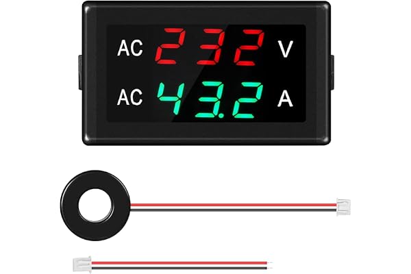 Jadeshay Voltmeter digital ammeter AC50-500V 0-120 A Voltmeter AC amperemeter LED digital display spänning strömmätare med transformator