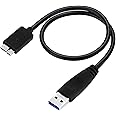 ikis - High speed External Hard Drives disk hdd USB 3.0 cable A to Micro B data transfer cable Converter Cable for compatible with WD/Bufallo/Seagate/Toshiba/Samsung/Hitachi/Transcend/Sony/HP/Sony
