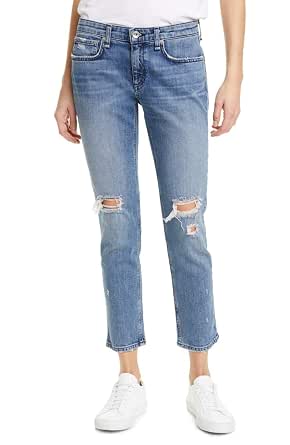 Low-Rise Slim Boyfriend Jeans 