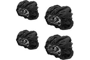 LIUQOBN 4pcs Wheel Covers Waterproof Wheel Covers Tire Protection Dustproof Accessories Protects Wheels Black,2 Sizes