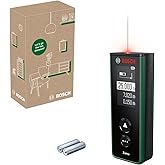Bosch Home & Garden Zamo Lazerli Uzaklık &Ouml;l&ccedil;er (25m &Ccedil;alışma Alanı, 4 sn. &Ouml;l&ccedil;me S&uuml;resi, 2 x AA Pil, Karton Kutu)