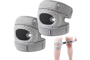 HOVCEH Wellneekniebandage, 2 Stück Kniebandage Männer Damen, Verstellbare Knie Bandage Eingebautes Silikon für Knieumfang 30-55 cm, Knee Support für Gelenkzerrung, Patella-Verletzung, L
