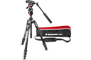 Manfrotto Befree Live Twist, Trépied de Voyage en Aluminium avec Fermeture à Visser, Stabilisateur pour Appareils Video, Compacts, Reflex Numérique, Hybride,sans Miroir, Caméras Vidéo