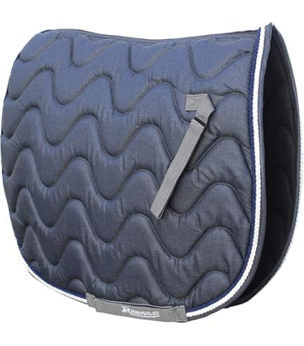 Set Sottosella Wagner Dressur Con Zanzariera E Strass | Blu, Trapuntatura Anatomica | Per Cavallo