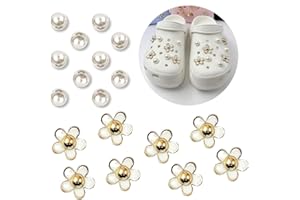 Visxcnu 18 pcs Schuh Charms,Schuhanstecker Anstecke, PVC, Kinder Shoe Charms, Perle Schuhanhänger, Diamante Schuh Schmuck für Mädchen, Jungen, Kinder