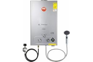 FVSTR-Swime 8L Propane Gas Lpg 2GPM Instant Hot Water Heater Tankless Boiler with Shower for RV or Home use