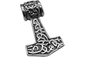 Soul-Cats Thors Hammer Anhänger mit Halskette/Königskette aus Edelstahl