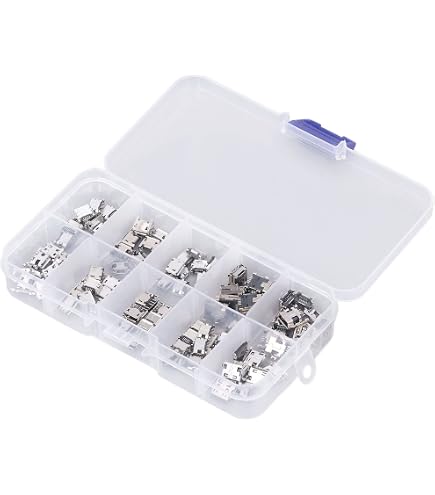 240 Pezzi Di Connettori Micro USB Femmina – 24 Tipi Diversi Per Riparazioni Di Porte, Saldatura E Adattatori