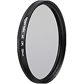 Amazon Basics 72 mm Circular Polarisations-Schutzfilter für tiefere Farben, Reduzierung von Blendung und Reflexionen, Mehrfac