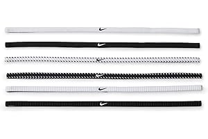 Nike klassiskt flexibelt smalt hårband (förpackning med 6)