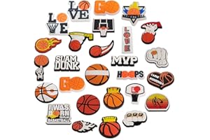 NTEVXZ LAjuu 27 Pezzi Ciondoli per Scarpe PVC Basketball Ciondoli Scarpe Ciondoli per Decorazione delle Scarpe Ciondoli per Scarpe Carini per Zoccoli per Fai da Te,Decorazioni e Braccialetto da Polso