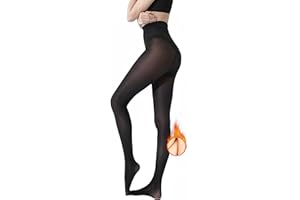 Wildarms Pantimedias Otoño e Invierno, Medias Térmicas para Mujer, Alta Elasticidad, Diseño Cintura Alta, Forro de Cachemira, Transparencia Efecto Natural, Ajuste Cómodo y Modelador