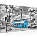 Produktbild prestigeart Bild London Bus Wandbild Vlies - Leinwand Bilder XXL Format Wandbilder Wohnzimmer Wohnung Deko Kunstdrucke 70 x 40 cm Blau 1 Teilig -100% Made in Germany - Fertig Zum Aufhängen 604714b