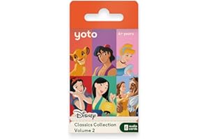 Yoto Disney Classics Collection: Vol. 2 – Kids 6 Audio Cards for Use with Player & Mini All-in-1 Audio Device, Educational Screen-Free Listening with Fun Playtime Bedtime Travel Stories, Ages 4+