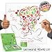 Produktbild Fingerabdruck Baum Leinwand *40x40 cm* mit NAMEN & DATUM - INKL Zubehör-Set GRATIS (Stempelkissen+Stift+Anleitung+Hochzeitsbuch+...) + PORTOFREI - Hochzeitstauben - Hochzeitsbaum Fingerabdruck - Hochzeitsspiel und Gästebuch zur Hochzeit mal anders - Wedding Tree Leinwand - Hochzeitstauben INDIVIDUALISIERT mit Namen & Datum