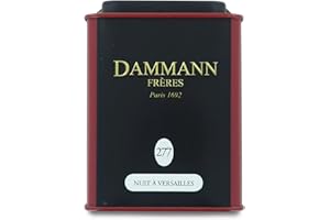 PASSERINI PASTICCERIA A MILANO DAL 1919 Damman Nuit à Versailles 277 - Tè verde con bergamotto, petali di fiori d'arancio e petali di rosa, fiordaliso, aromi di kiwi, pesca, 100g, Damman Frères