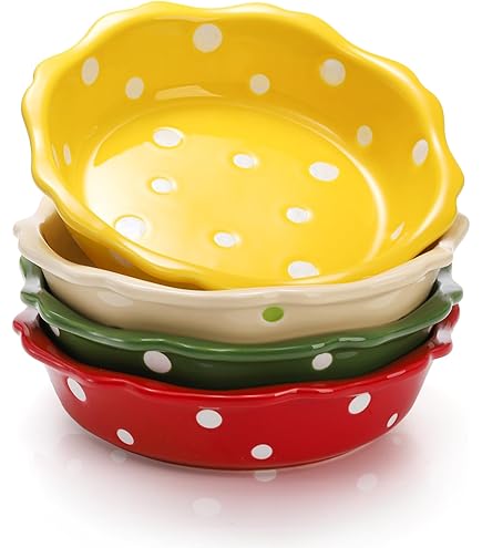 Pie Crust Aunt Shannon's Ceramic Mini Pie Pans Set Of